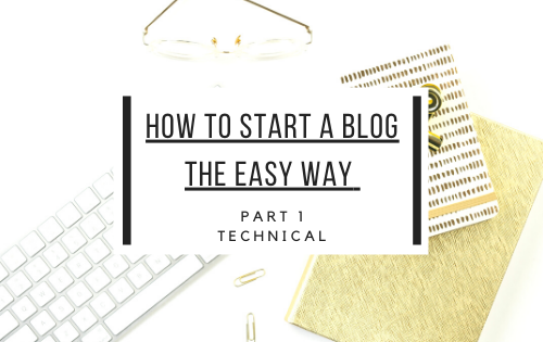 how to start a blog the easy way