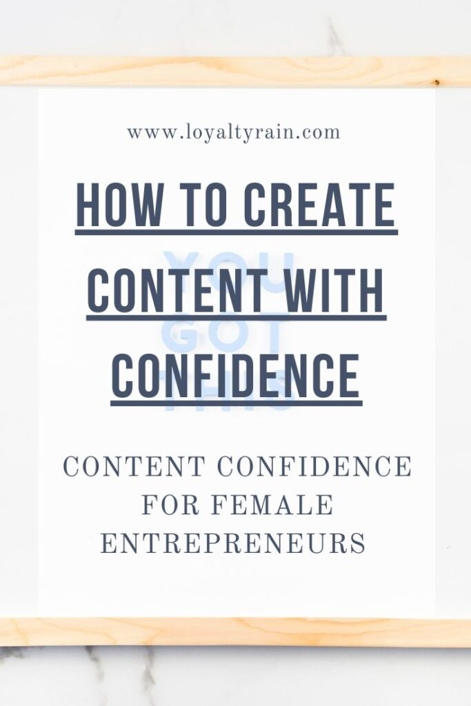 Create Content With Confidence on social media