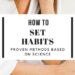 How To Set And Build New Habits