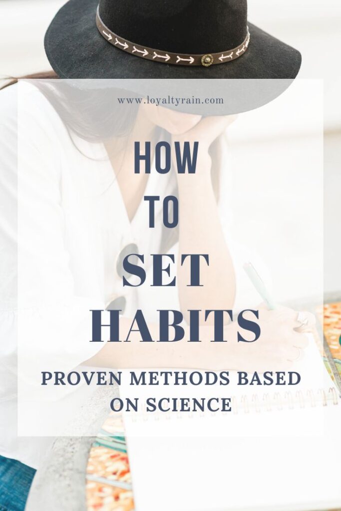 how to set habits