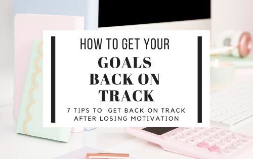 how do i get back on track with my goals