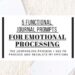 Journal Prompts For Emotional Processing learn to regulate your emotions, control your respnses, and feel good when you want to