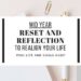 mid year reset and reflection to realign your life, Refocus, and Reignite Your Goals