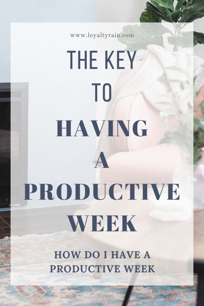 The key to having a productive week. Plan your week like a pro with these weekly productivity tips